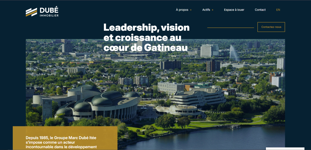 Groupe Marc Dube project screenshot