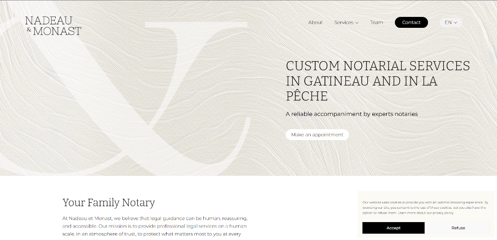 Nadeau Monast project screenshot
